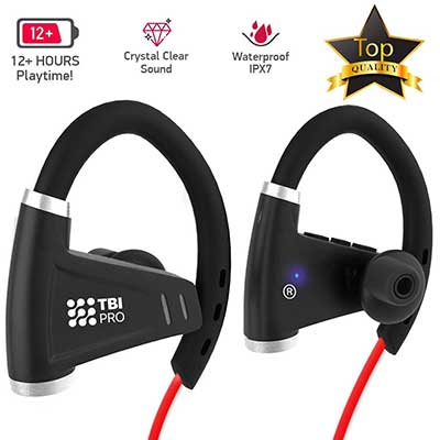 TBI Pro Bluetooth Headphones Workout Wireless IPX7 Sport Earphones