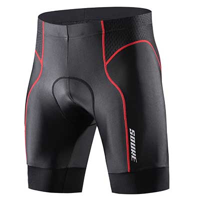 sk Men's Bike Shorts Cycling Shorts with 6 Layers Padded