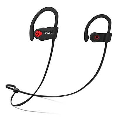 Senso Bluetooth Wireless Earbuds for Running, Noise Cancelling Headsets