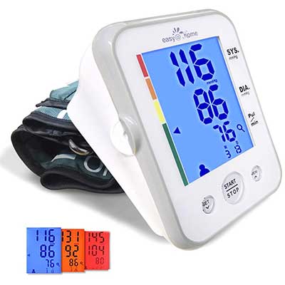 Large Cuff Easy@Home Digital Upper Arm Blood Pressure Monitor