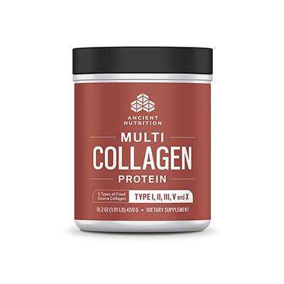 Ancient Nutrition Types I, II, III, V, and X, Multi Collagen Protein Powder