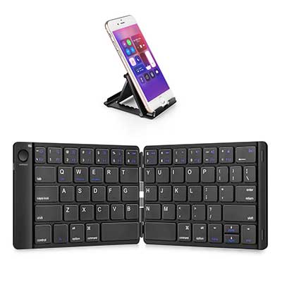 Samsers Foldable Bluetooth Keyboard & Stand Holder