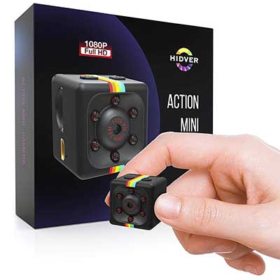 Hidver 1080P Mini Wireless Spy Cam with Night Vision,