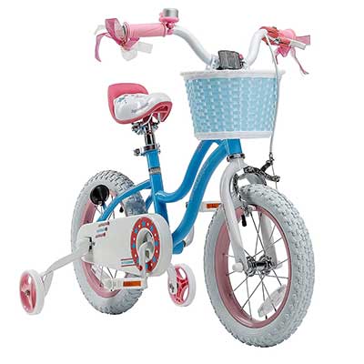 RoyablBaby Stargirl Kids Bike for Girls with Training Wheels