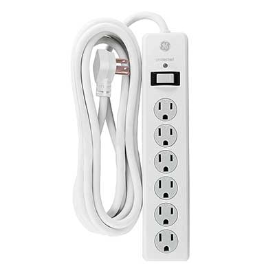 GE 6 Outlet Surge Protector Power Strip