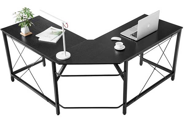 Mr. IRONSTONE L-Shaped Desk Corner Table
