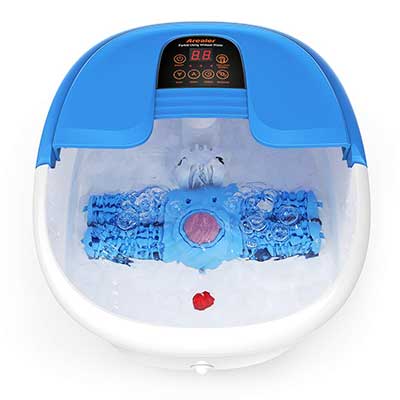 Arealer Foot Bath with Automatic Massaging Rollers