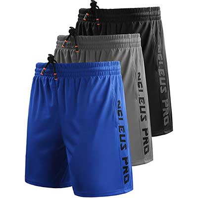 Neleus Men’s Lightweight Workout Running Athletic Shorts with Pockets