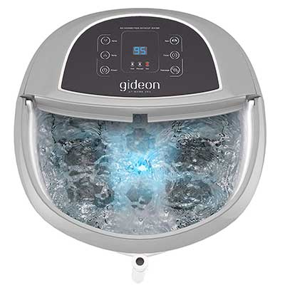 Gideon Luxury Therapeutic Foot Bath with Lights and Bubbles