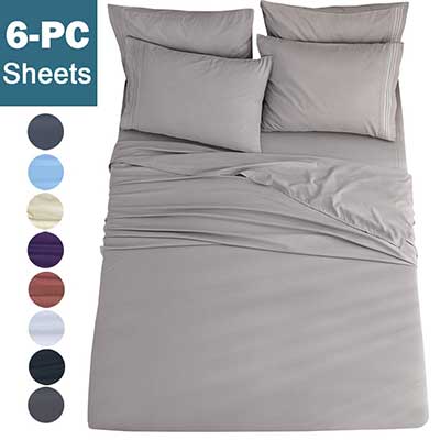 Shilucheng Queen Size 6-Piece Bed Sheets