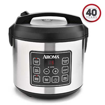 Aroma Housewares 20 Cup Cooked Digital Rice Cooker