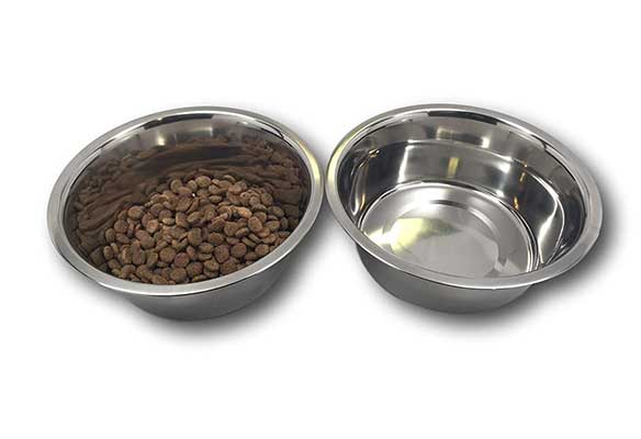 Top Dog Chews Stainless Steel Dog Bowl Set