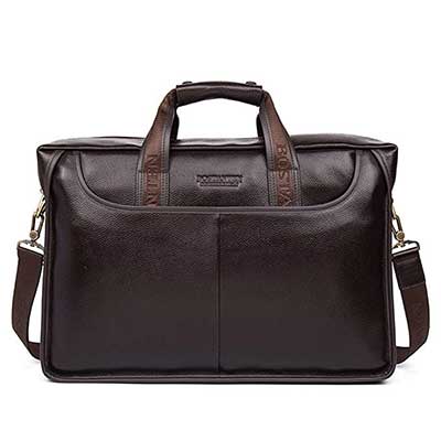 BOSTANTEN Leather Briefcase Laptop Handbag Messenger