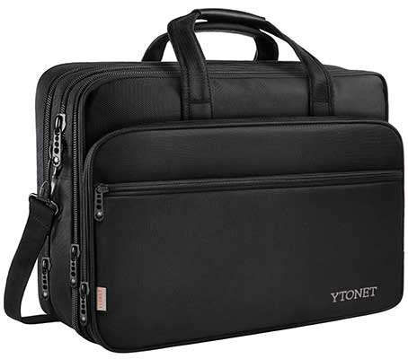 17 Inch Laptop Bag, Travel Briefcase with Organizer