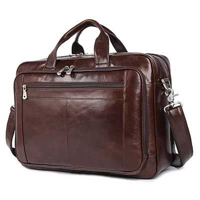 Augus Leather Briefcase for Men