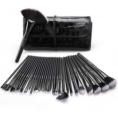 USpicy 32 Pieces Professional Essential Makeup Brushes