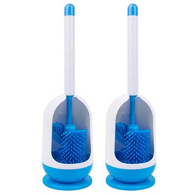 MR.SIGA Soft Bristle Toilet Brush Set