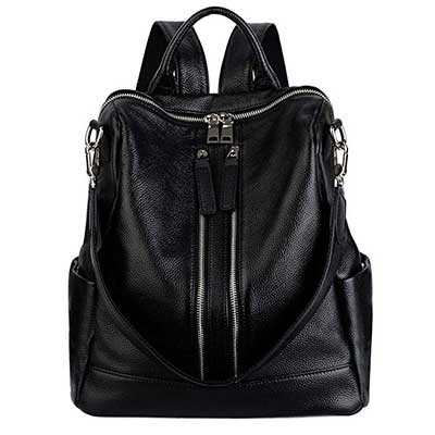 YALUXE Women Backpack Purse Convertible Real Leather