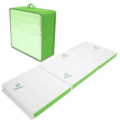Tri-Fold Folding Mattress w/Storage & Carry Case