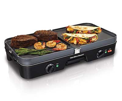 Hamilton Beach 3-in-1 Electric 8-Serving Indoor Grill