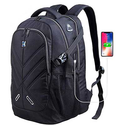 OUTJOY 17 Laptop Unisex Waterproof School Backpack