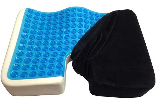 Kieba Cool Gel Memory Foam Orthopedic Tailbone Pillow