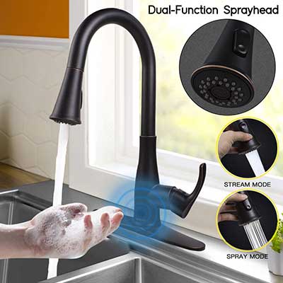 Touchless Kitchen Faucet, Soosi Motion Sensor