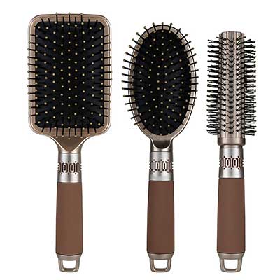 NVTED Hair Brush Set with Detangling Nylon Pins