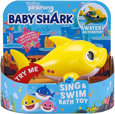 Robo Alive Junior Baby Shark Sing and Swim Bath Toy