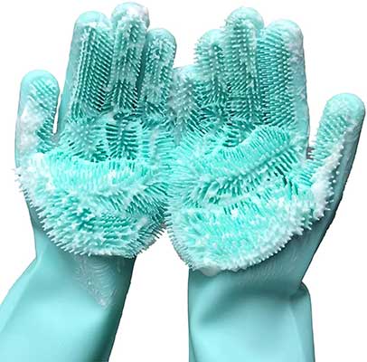 Cleaning Gloves Sponge Gloves, Dishwashing Gloves