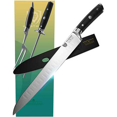 DALSTRONG Gladiator Series Carving Knife & Fork Set