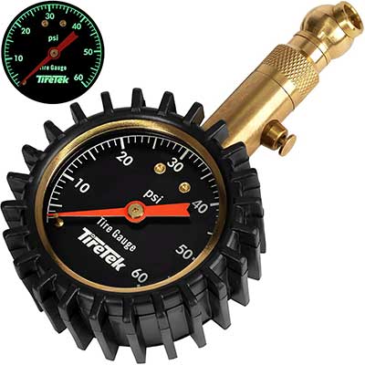TireTek Tire Pressure Gauge 0-60 PSI