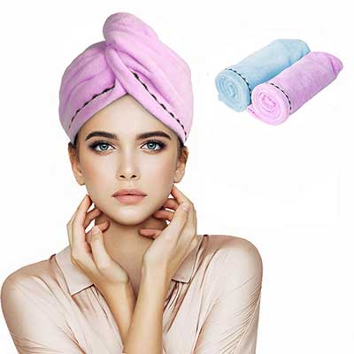 Orthland Microfiber Hair Towel Wraps for Women
