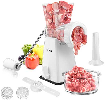 Manual Meat Grinder with Stainless Steel Blades