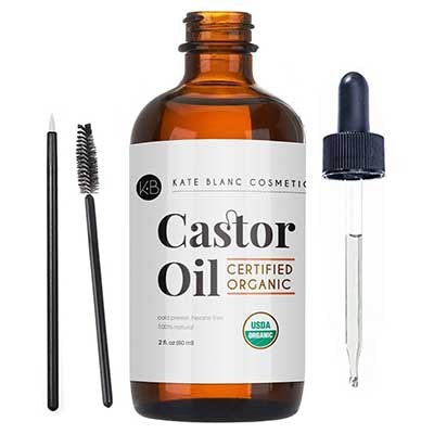 Castor Oil 2oz USDA Certified Organic, 100% Pure Eyelash Growth Serum