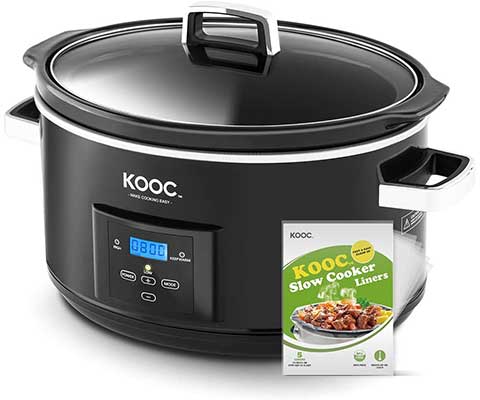 KOOC 8.5-Quart Digital Programmable Slow Cooker