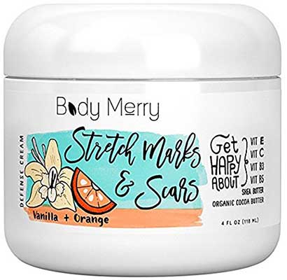Body Merry Stretch Marks & Scars Defense Cream Vanilla Orange