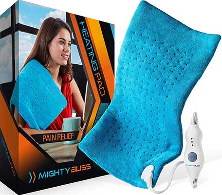 MIGHTY BLISS Back Pain & Cramps Relief Large Electric Heating Pad