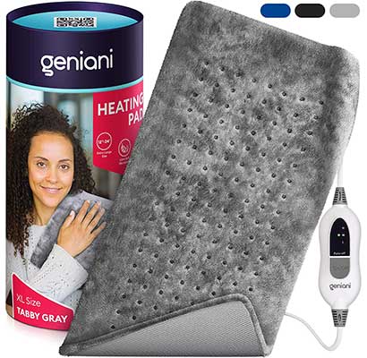 GENIANI XL Electric Heating Pad for Back Pain & Cramps Relief