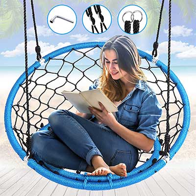 Serenelife Hanging Netted Seat Swing