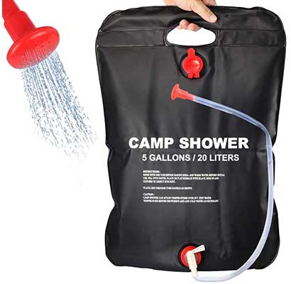 DOTSOG Portable Outdoor Solar Shower Bag Camp